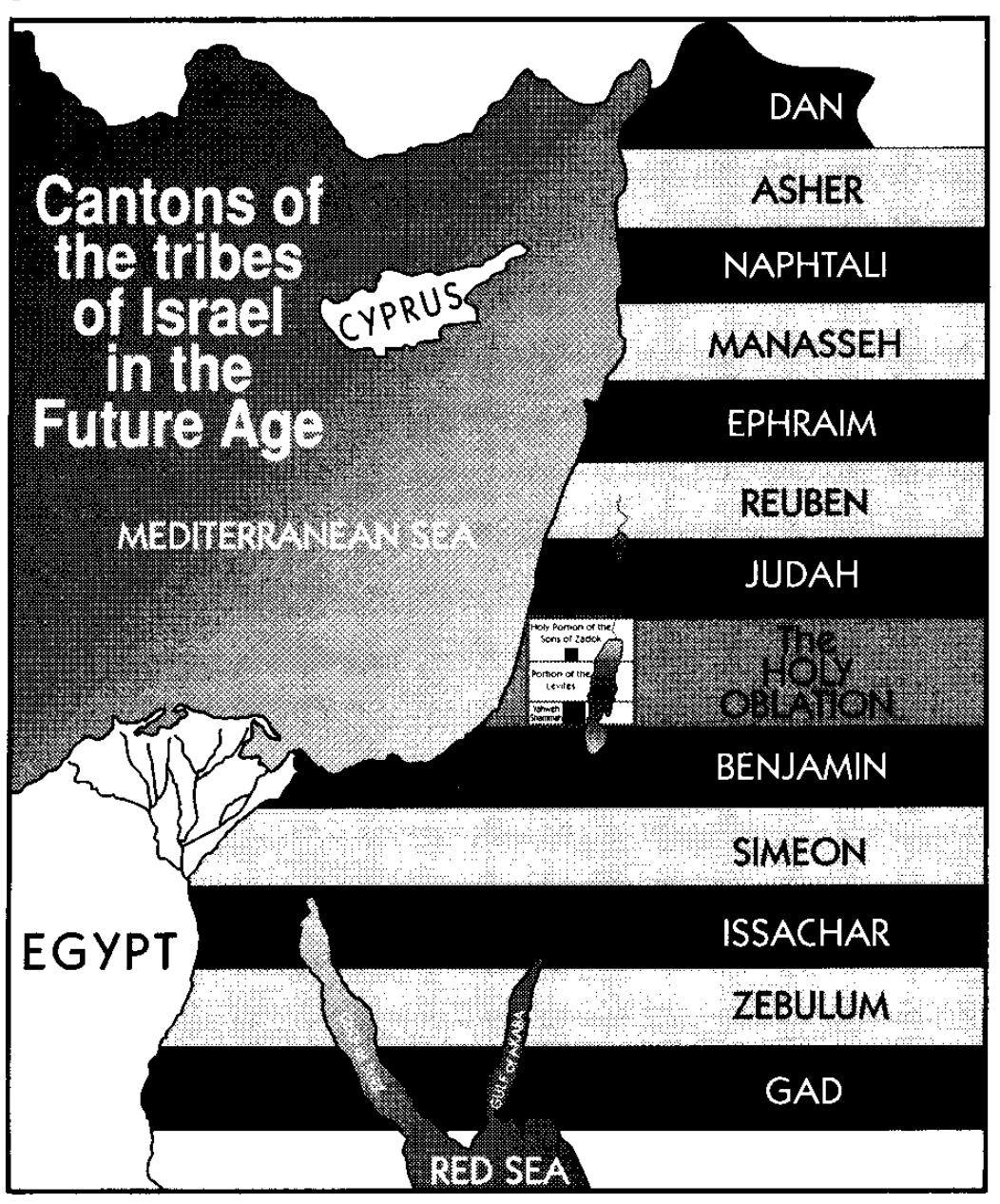 Cantons of the tribes of Israel in the future