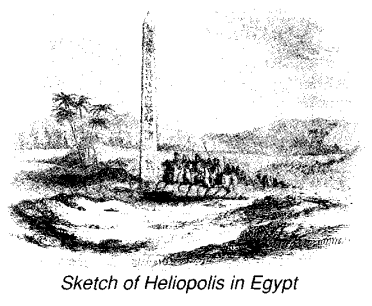 Sketch of Heliopolis in Egypt